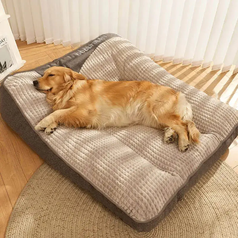 Large Scratch-Resistant Orthopedic Dog Cushion Bed